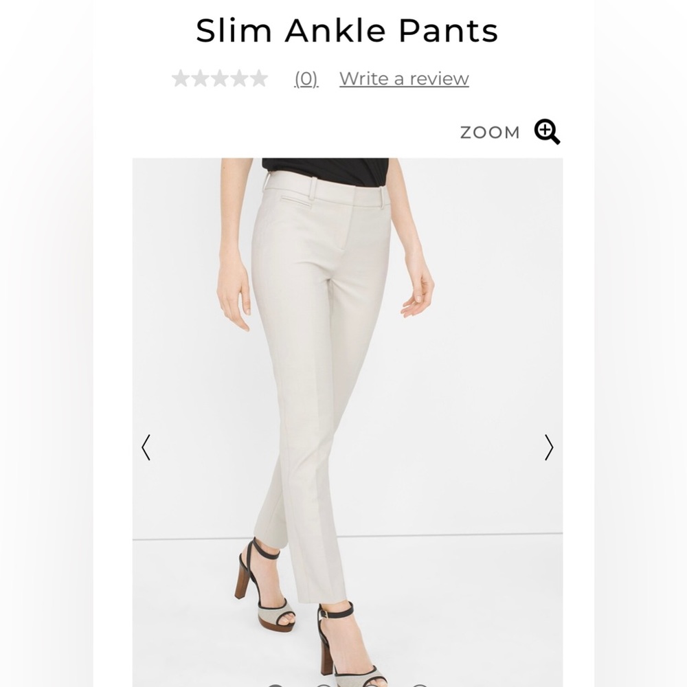 White House Black Market Slim Ankle pants - size 8